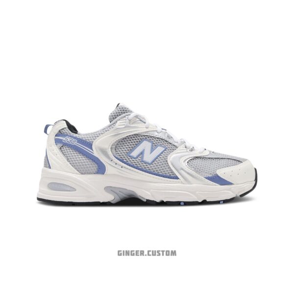 نیوبالانس 530 سفید آبی New Balance 530 STEEL BLUE