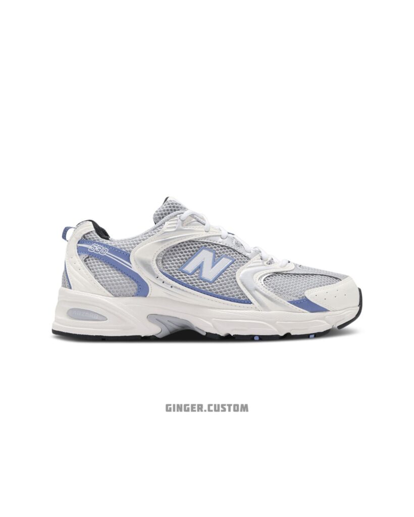 نیوبالانس 530 سفید آبی New Balance 530 STEEL BLUE