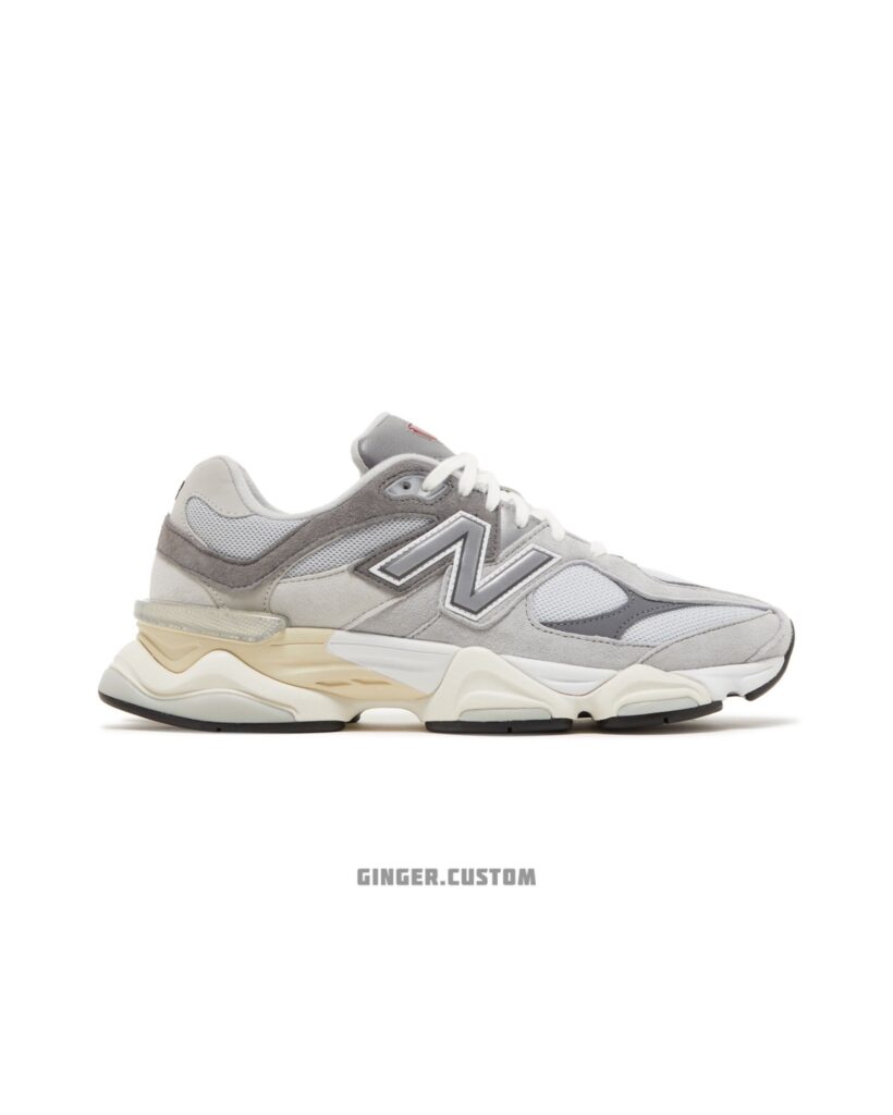 نیوبالانس 9060 طوسی سفید New Balance 9060 RAIN CLOUD