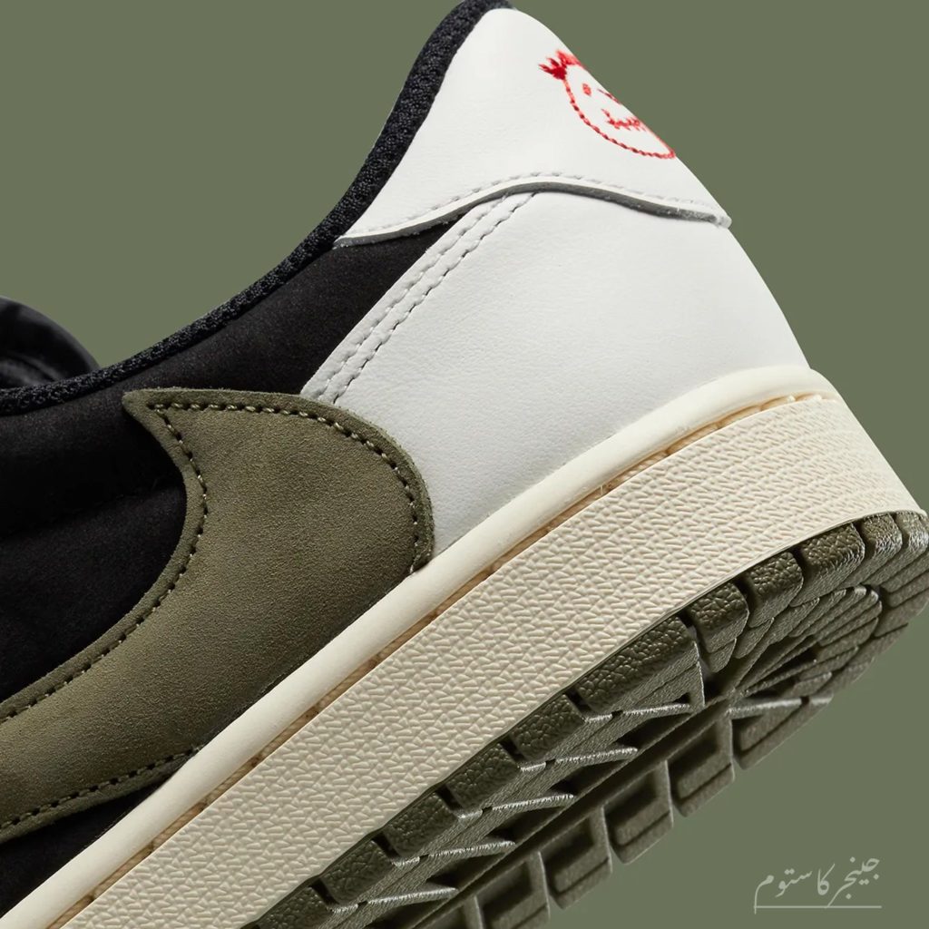 ایرجردن وان لو تراویس اسکات اولیو Travis Scott Air Jordan 1 Low OG Olive