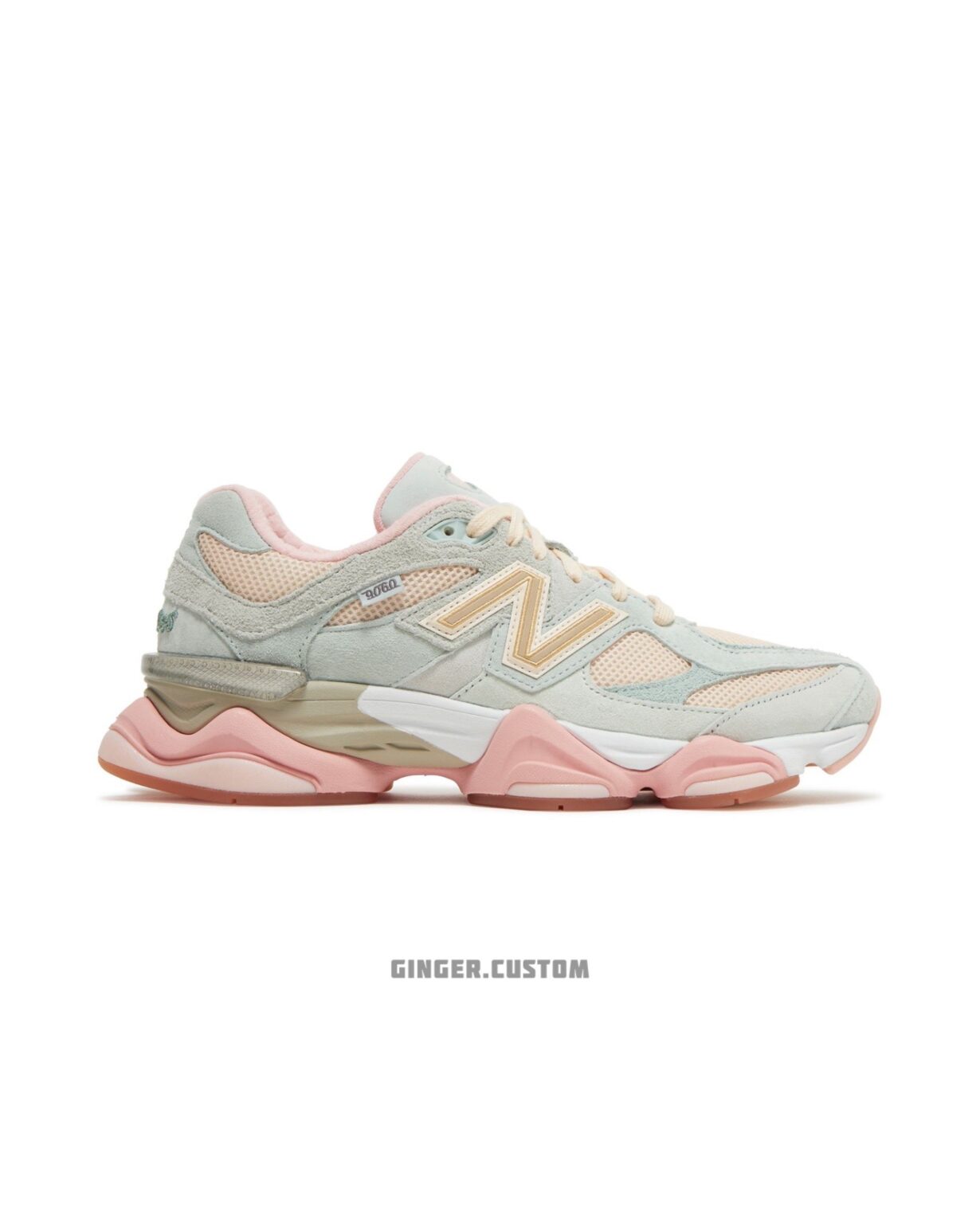 نیوبالانس 9060 صورتی آبی New Balance 9060 BABY SHOWER BLUE