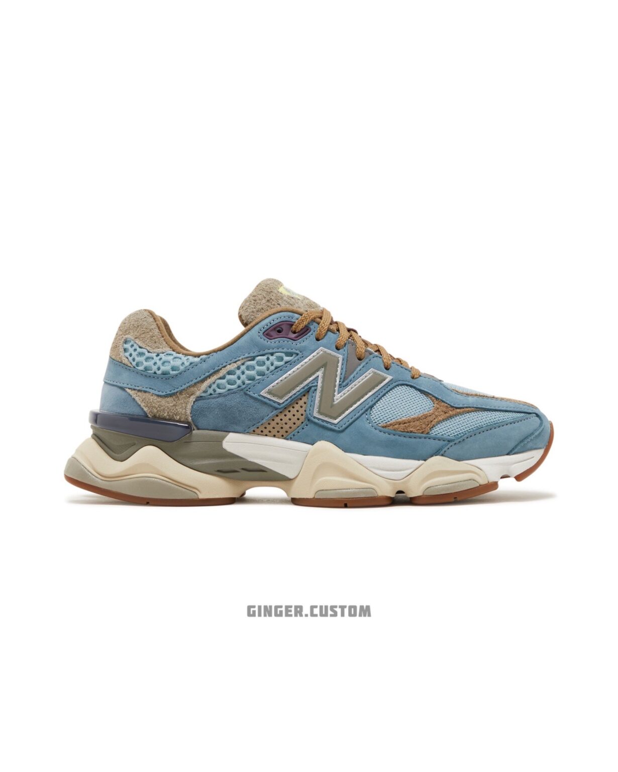 نیوبالانس 9060 آبی قهوه ای New Balance 9060 BODEGA