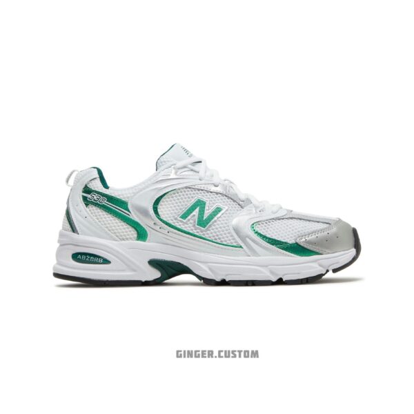 نیوبالانس 530 سفید سبز New Balance 530 White Night Watch Green