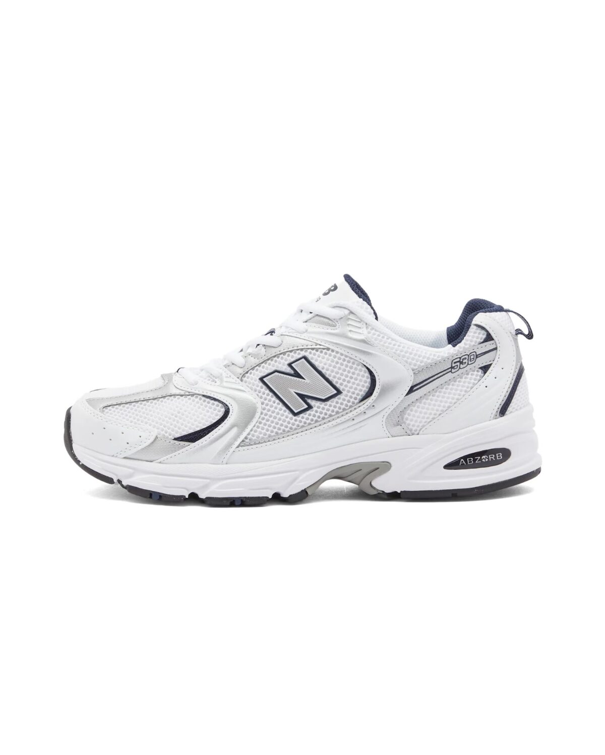 نیوبالانس 530 سفید سرمه ای New Balance 530 White Natural Indigo