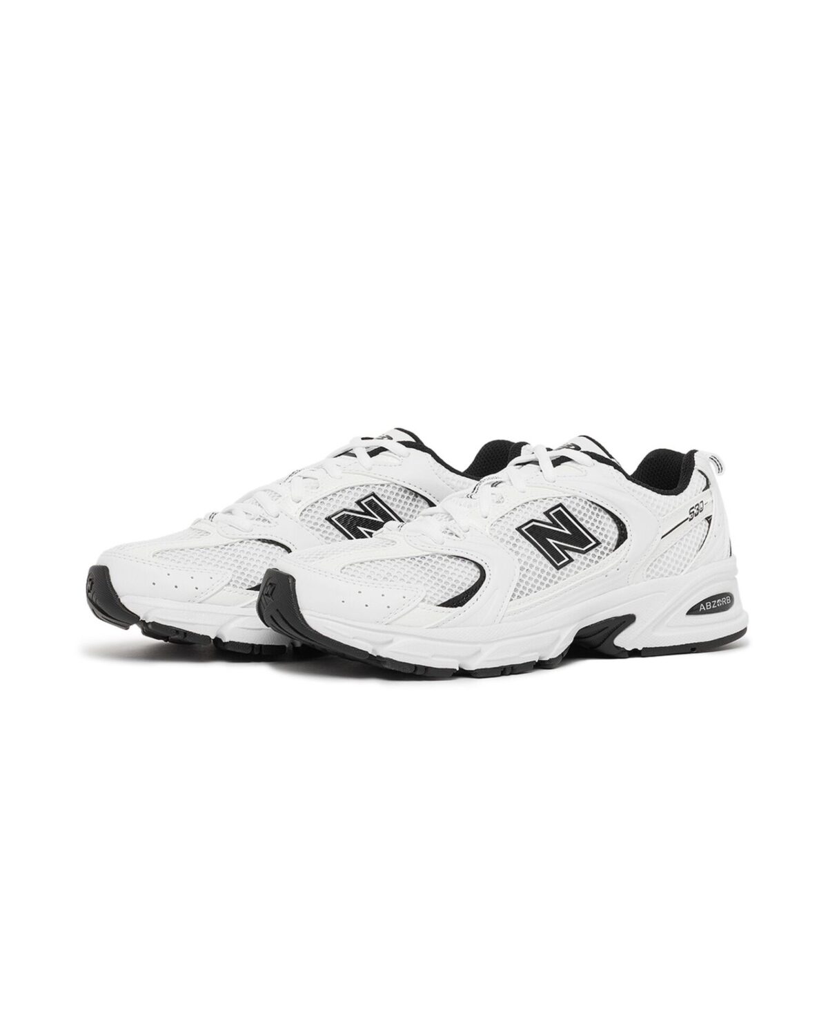 نیوبالانس 530 سفید با جزئیات مشکی New Balance 530 White Black Details