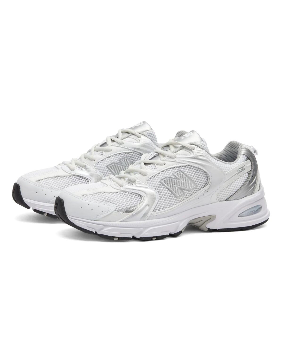 نیوبالانس 530 سفید نقره ای New Balance 530 White Silver Metalic