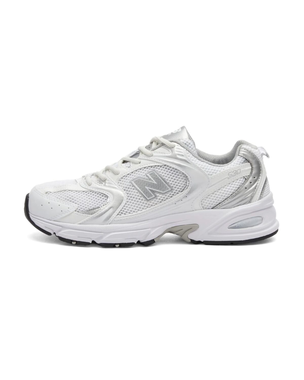 نیوبالانس 530 سفید نقره ای New Balance 530 White Silver Metalic