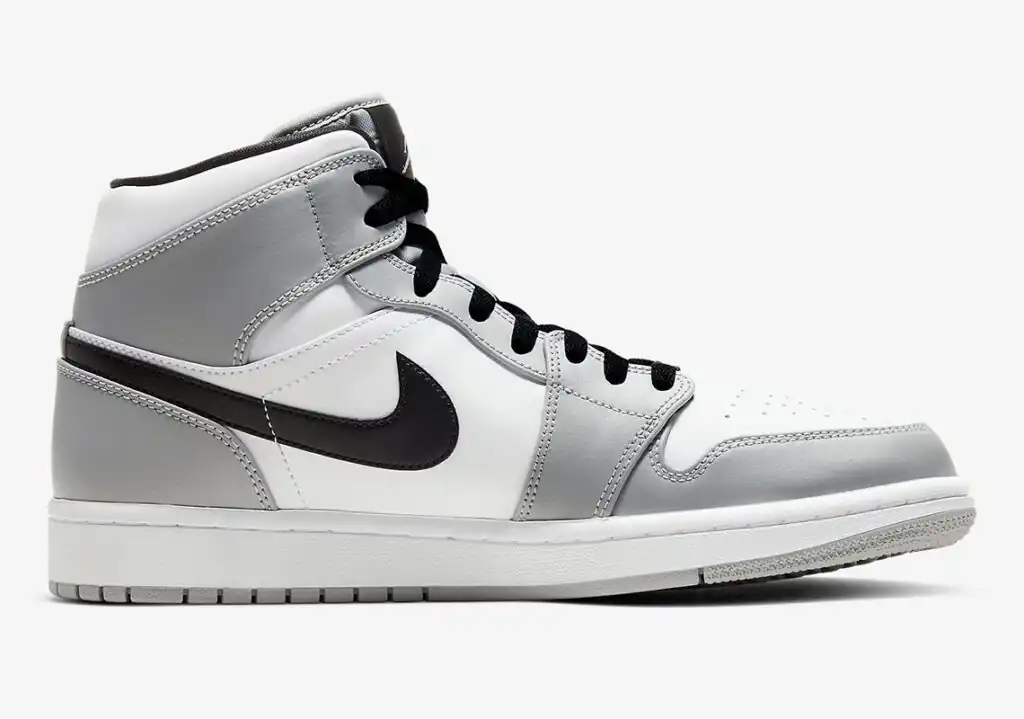 ایرجردن 1 مید لایت اسموک گری / Air Jordan 1 Mid Light Smoke Grey