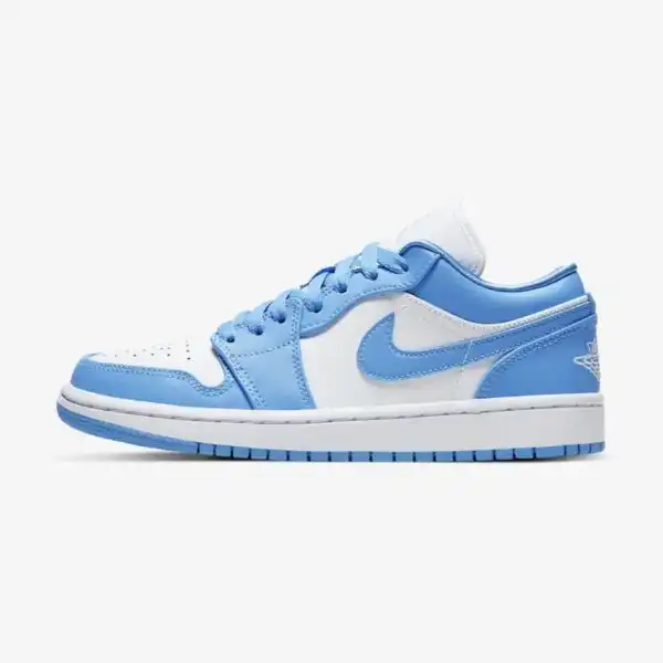 کتونی ایرجردن 1 لو یونیورسیتی آبی سفید air jordan 1 low university blue white
