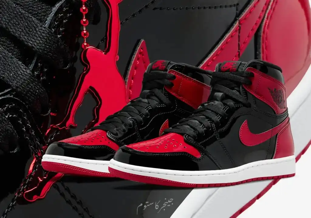 ایرجردن 1 رترو ساقدار اوجی پتنت برد / Air Jordan 1 Retro High OG Patent Bred