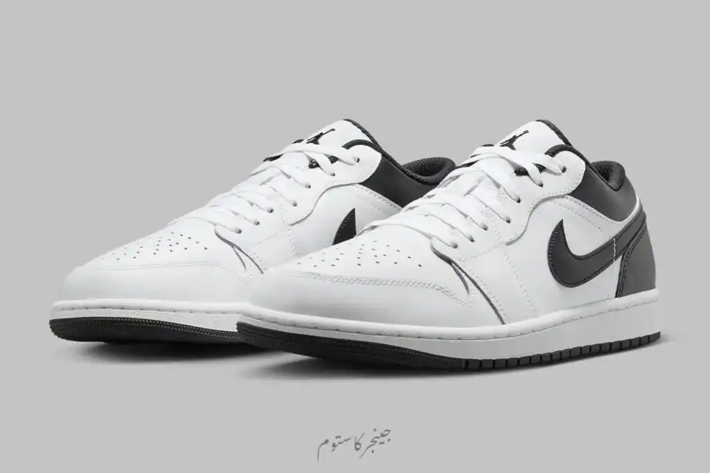 ایرجردن 1 لو سفید مشکی / Air Jordan 1 Low White Black