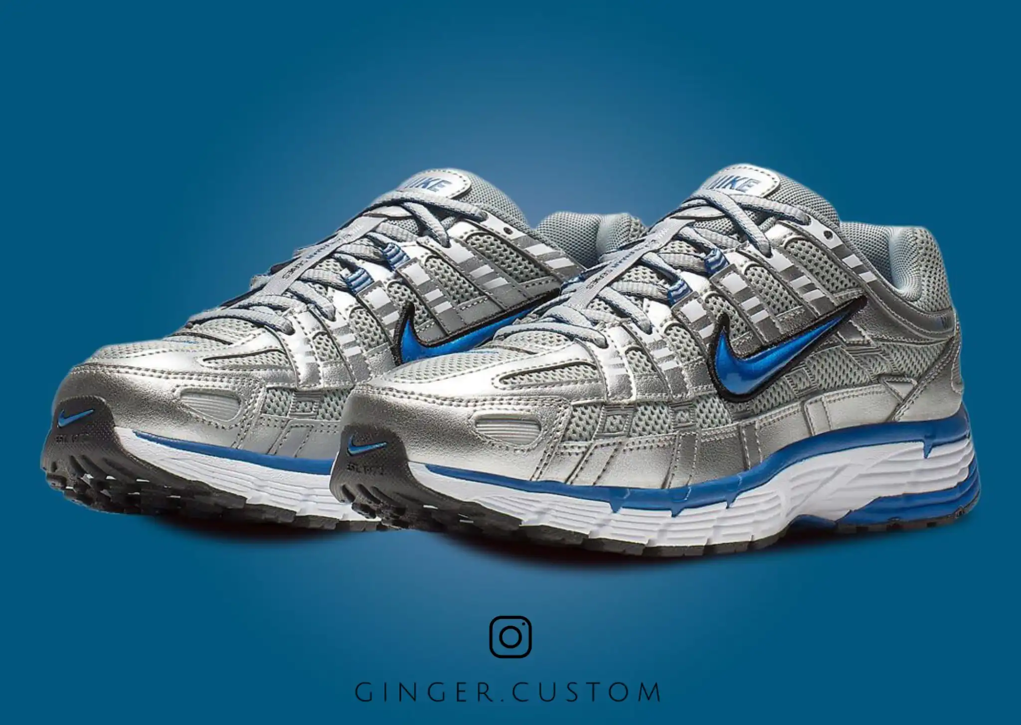 نایک P-6000 لیسر بلو / Nike P-6000 Laser Blue 