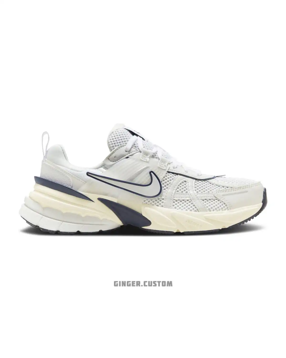 نایک V2K ران وایت میدنایت نوی / Nike V2K Run White Midnight Navy