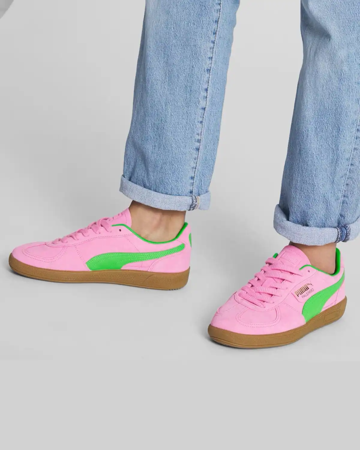 پوما پالرمو اسپشال پینک دلایت گرین / Puma Palermo Special Pink Delight Green