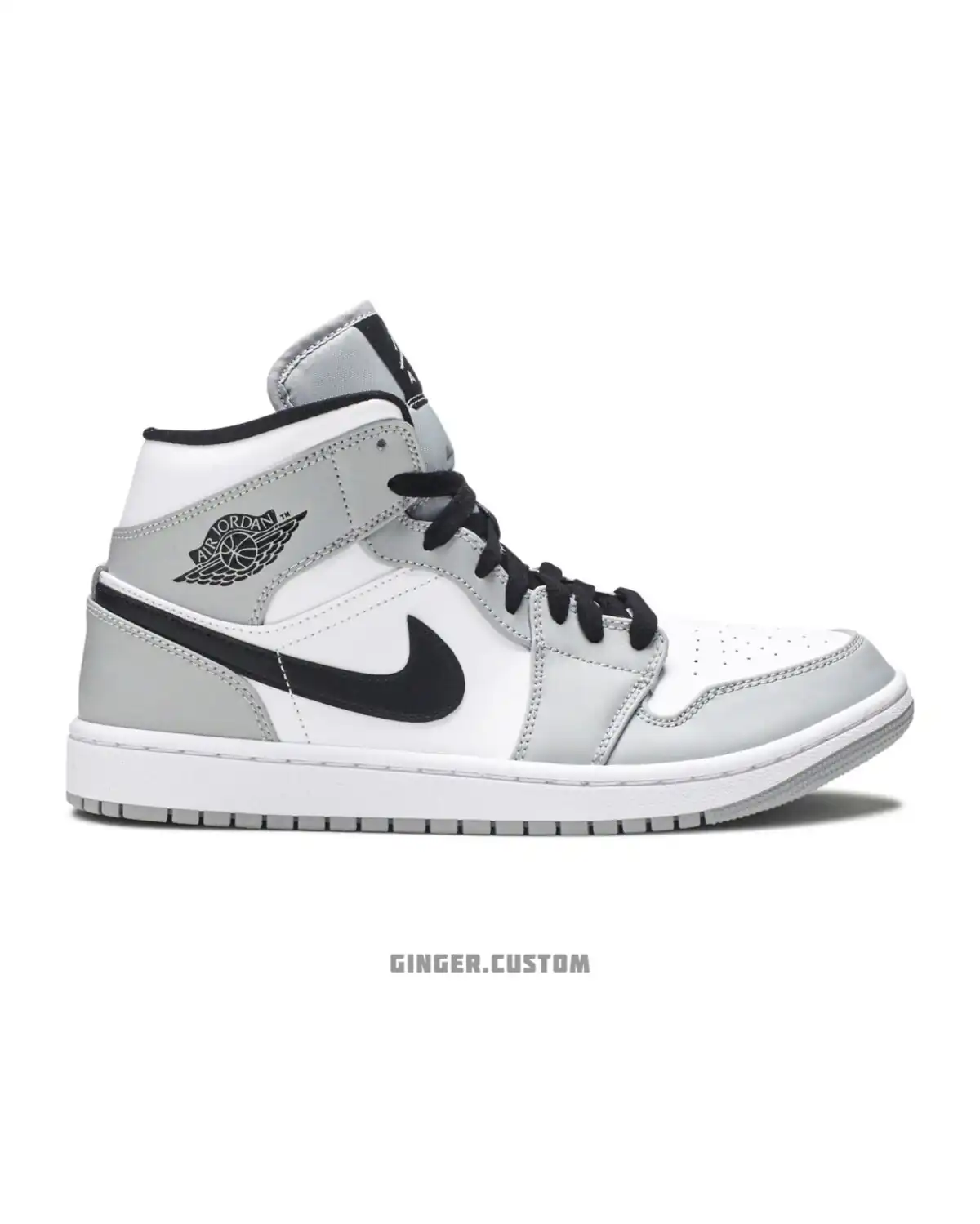 ایرجردن 1 مید لایت اسموک گری / Air Jordan 1 Mid Light Smoke Grey