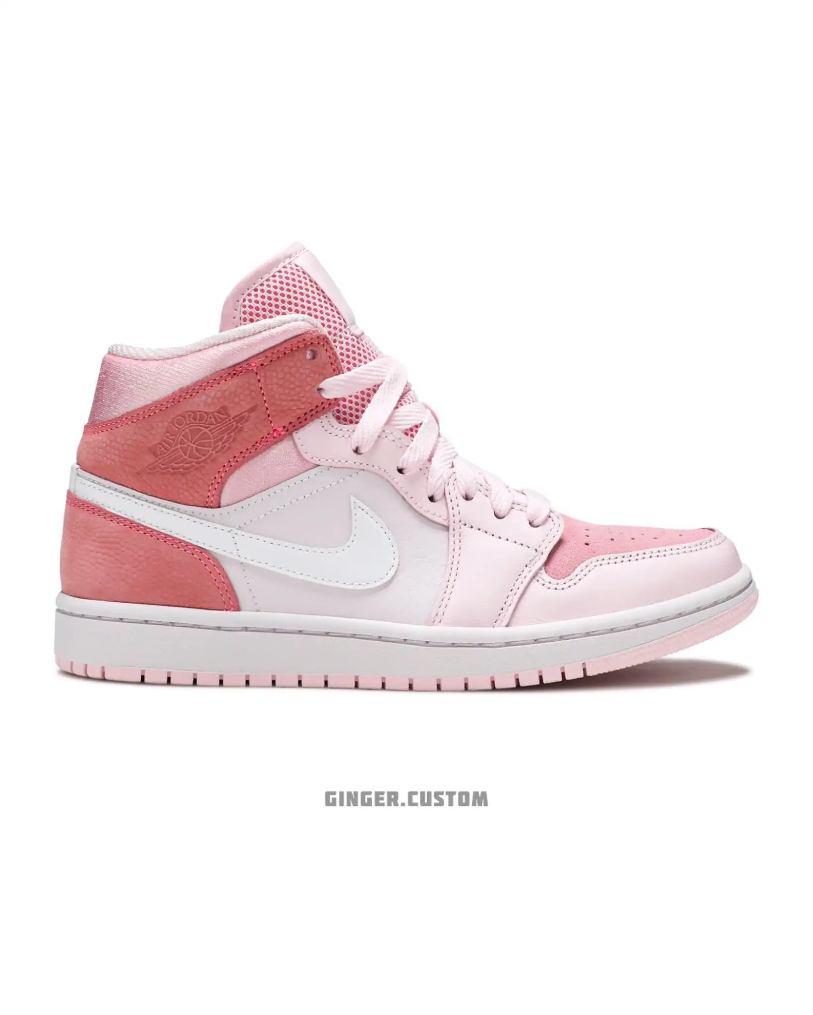 ایرجردن 1 مید دیجیتال پینک / Air Jordan 1 Mid Digital Pink
